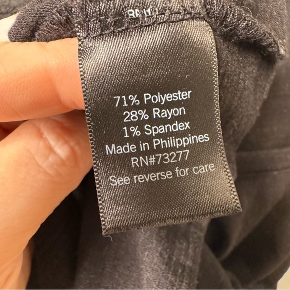 Simply Vera by Vera Wang Relaxed Fit Black Short Sleeve Tee Sz Lg - Picture 5 of 6